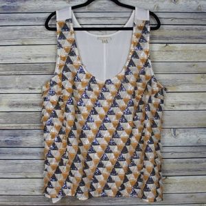 ModCloth Sequined Fringe Sleeveless Top Size 3X